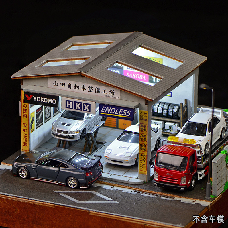 Model Kit Toy - Kit de Diorama d'Atelier de Réparation
