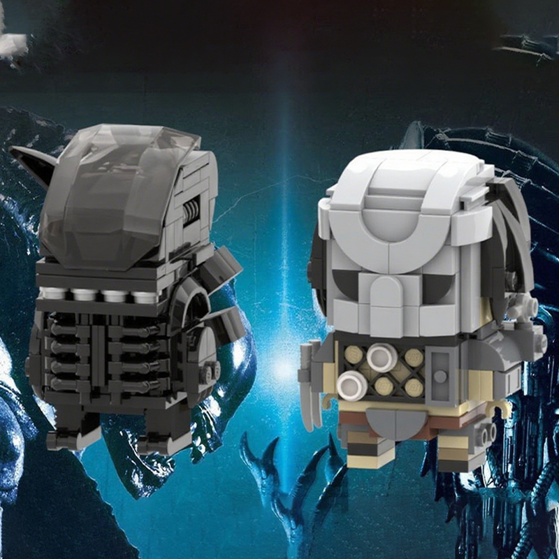 Model Kit Vs Lego - 322 pièces MOC Predator Vs Alien