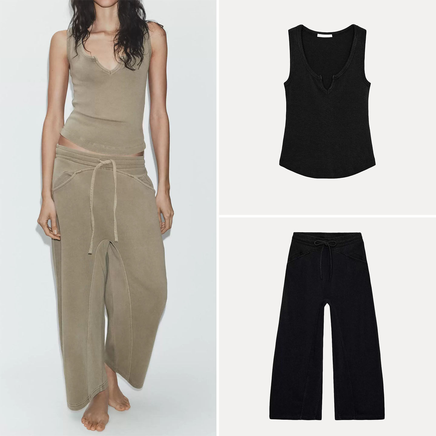 Wash Effect Set - Ensemble haut et pantalon long pour