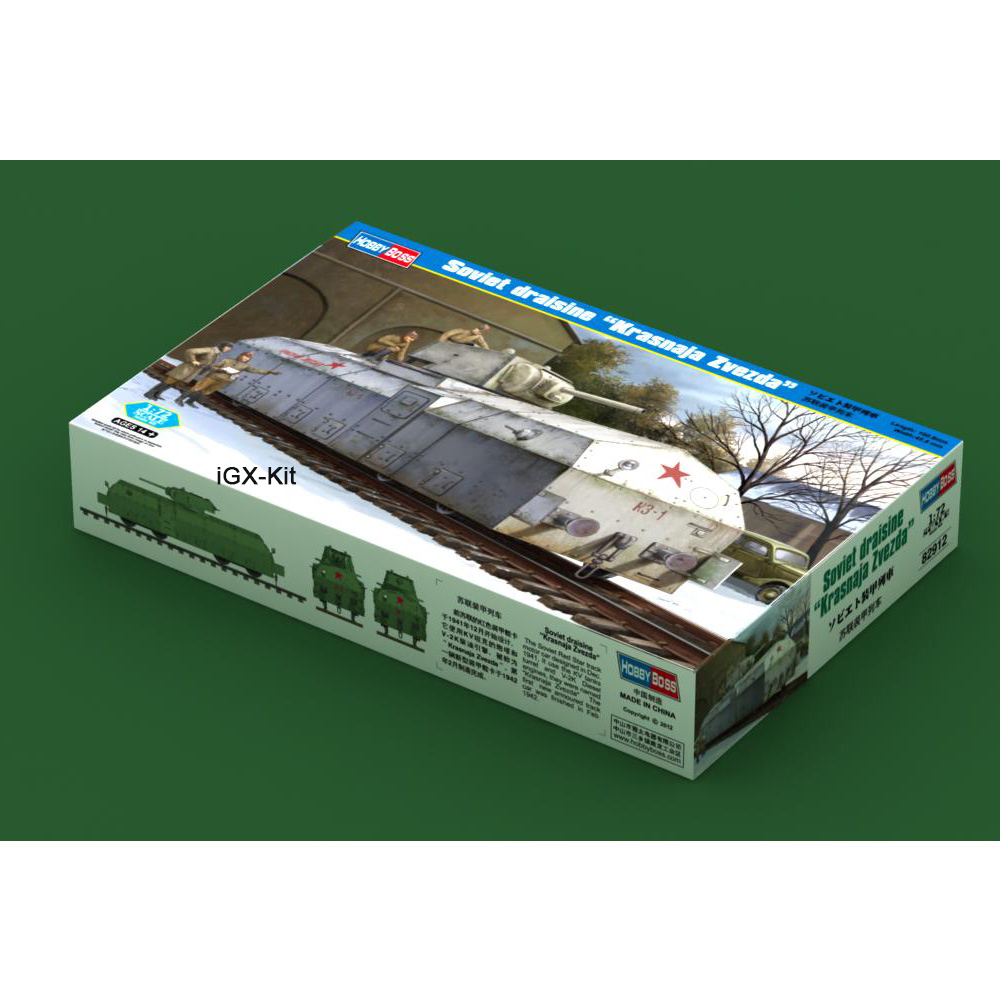 Model Kit Zvezda - Hobbyboss 82912 Train blindé soviétique Draisine