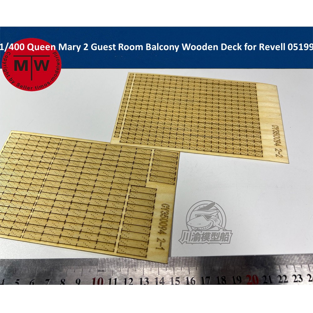 Model Kit Queen Mary - Kit de pont en bois avec