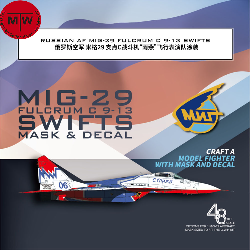Model Kit Zvezda - Masque de natation et décalcomanie pour