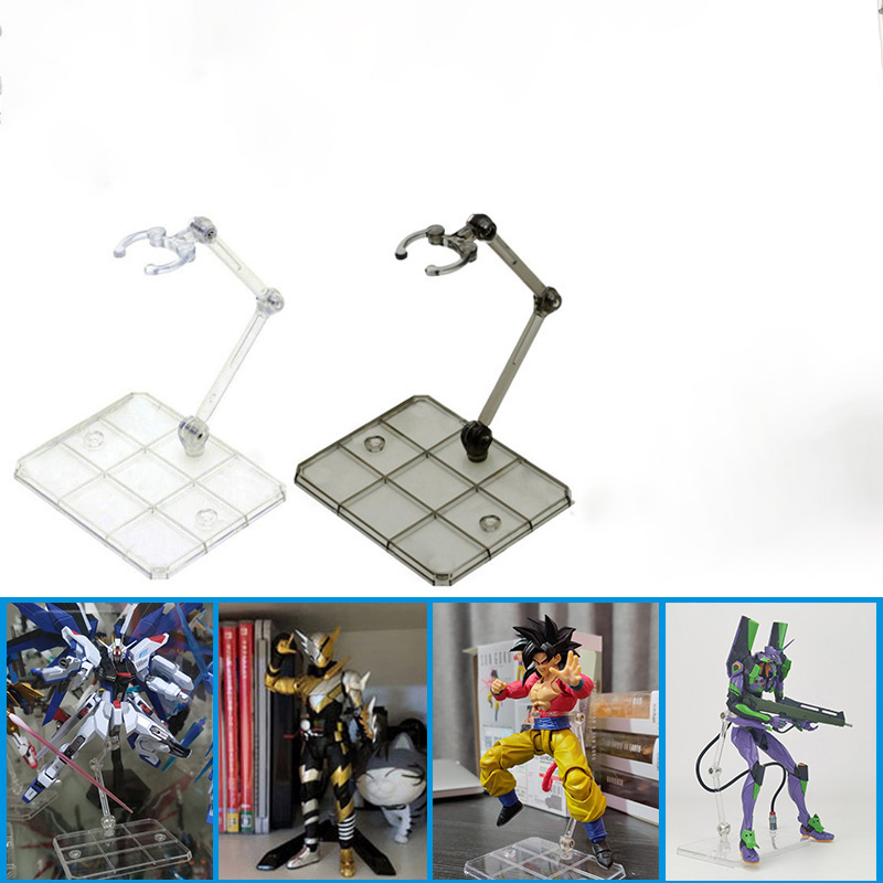 Model Kit Jms - Support de figurine d'action transparent, Support