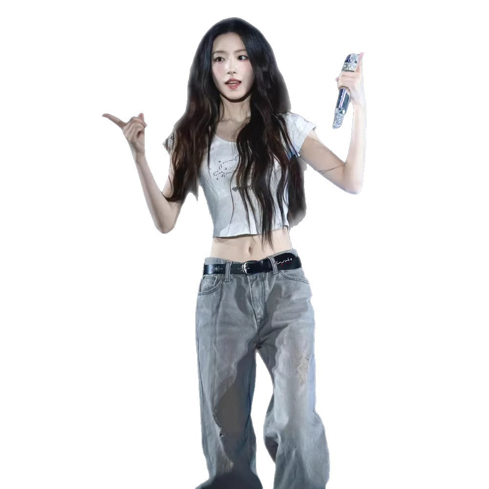 T-shirt en denim vintage délav - Wash Effect Set avis et prix