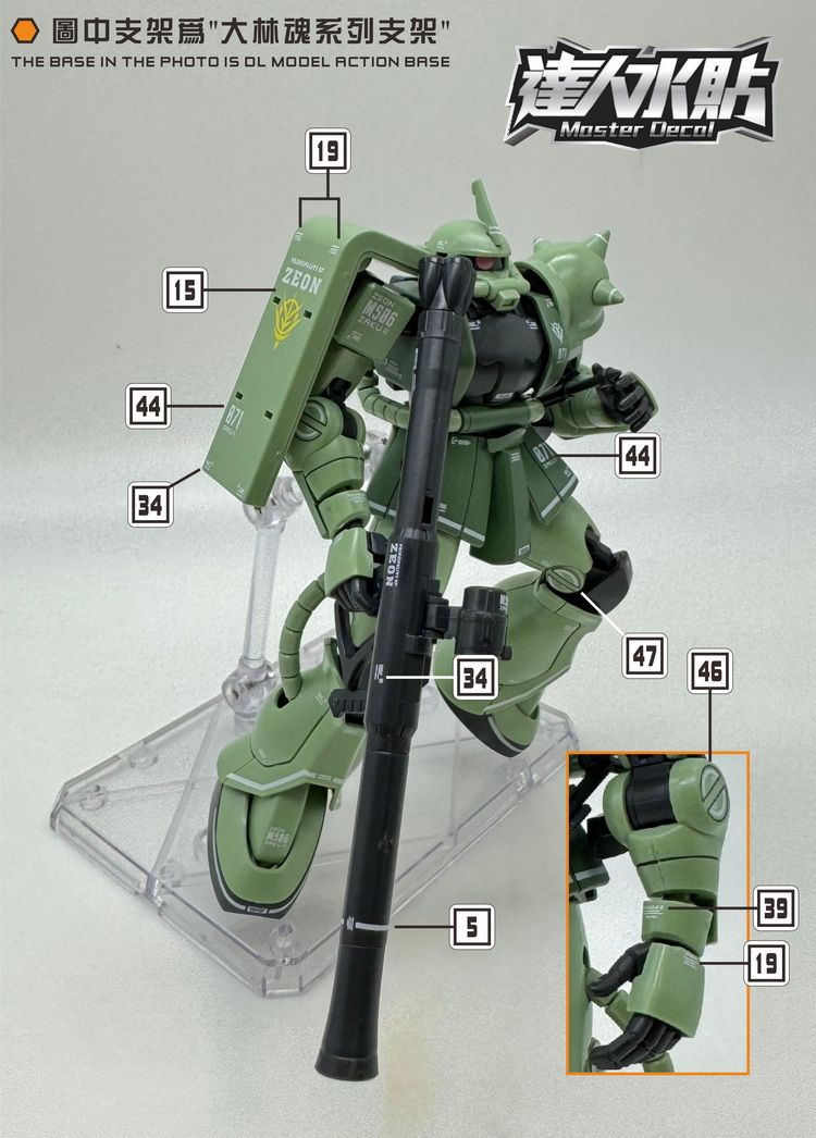 Autocollants fluorescents Mast - Model Kit Jms avis et prix